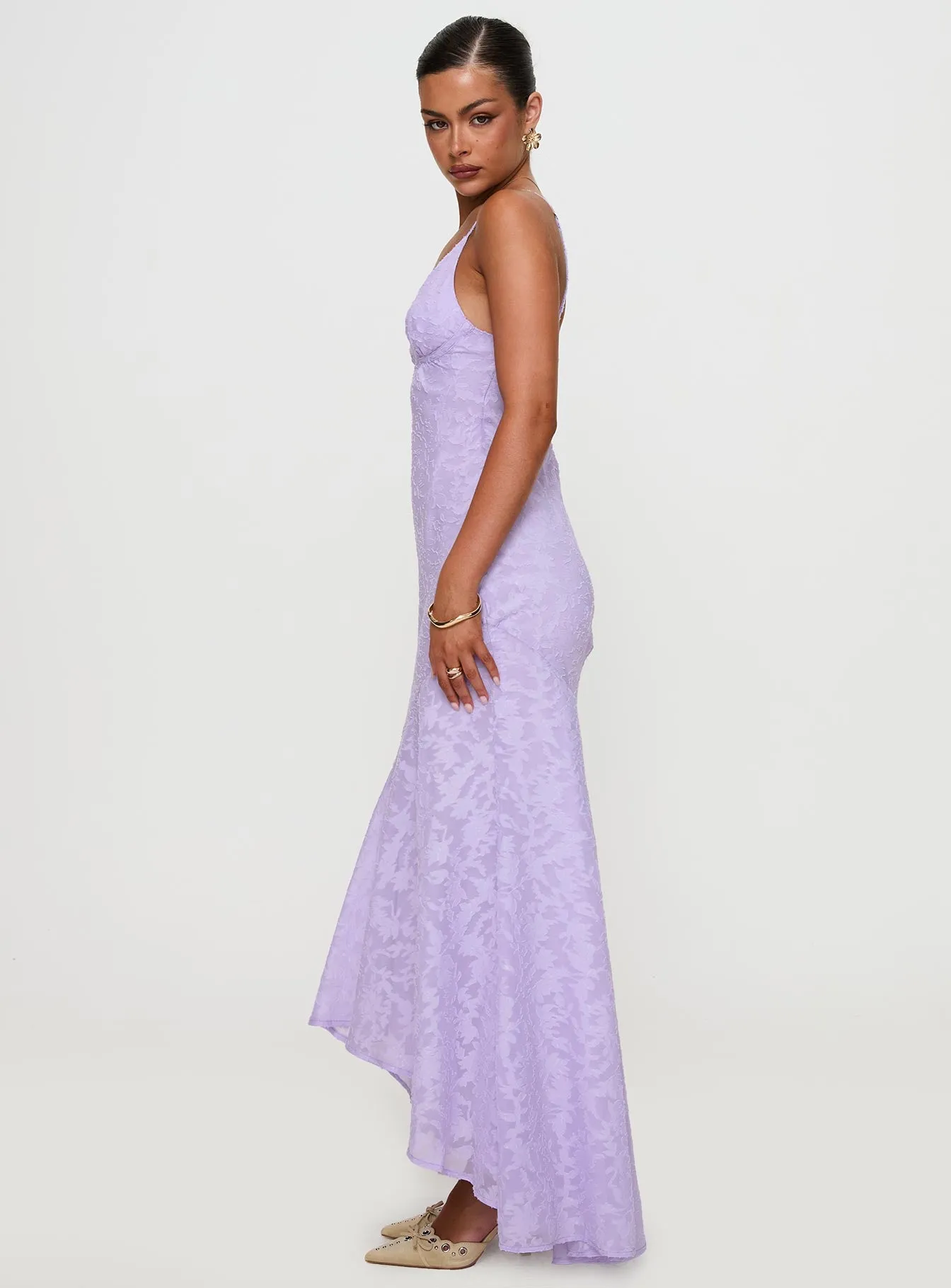 Cyrene Maxi Dress Lilac sold by Princess Polly product image thumbnail 4