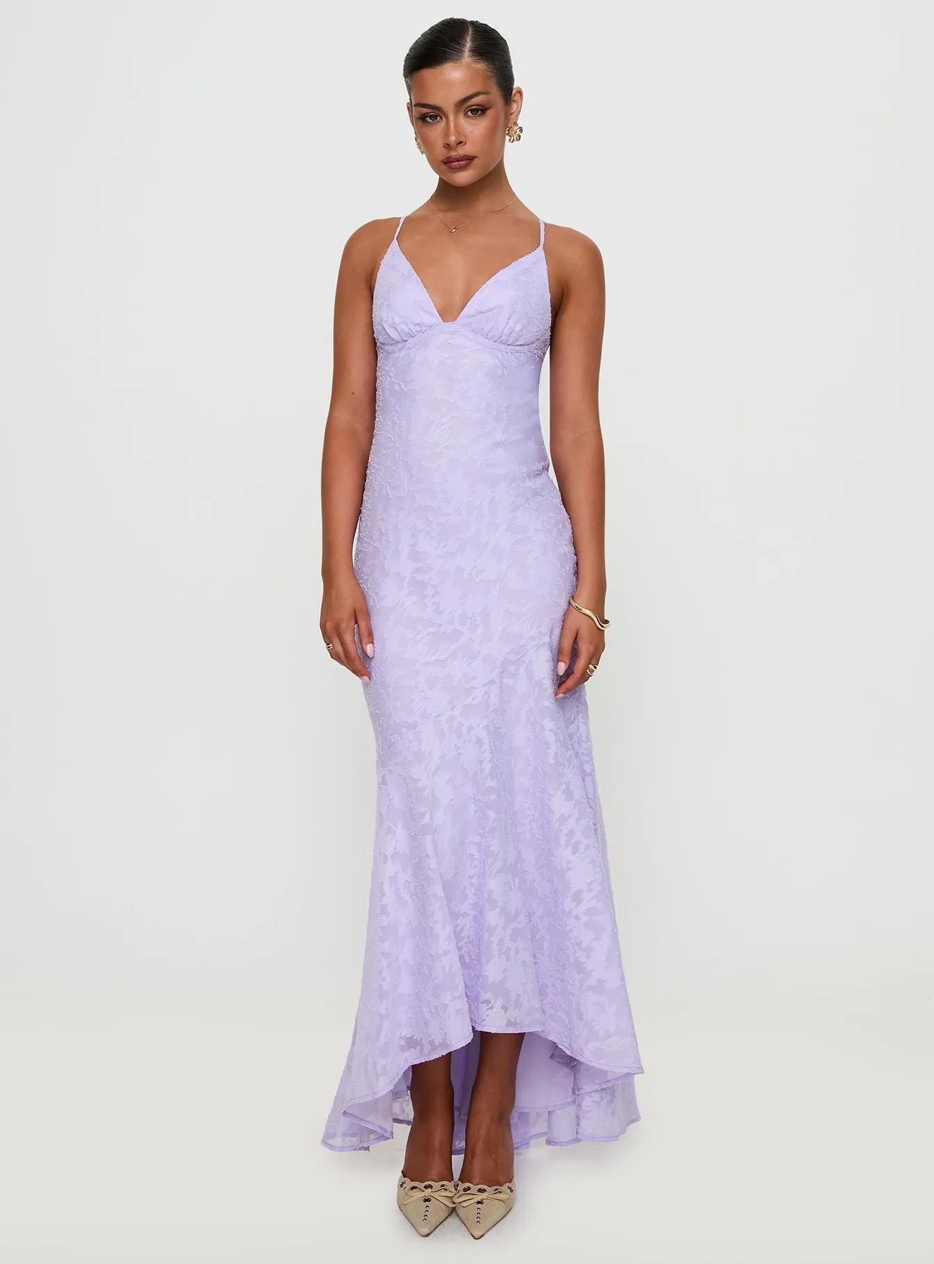 Cyrene Maxi Dress Lilac sold by Princess Polly product image thumbnail 2