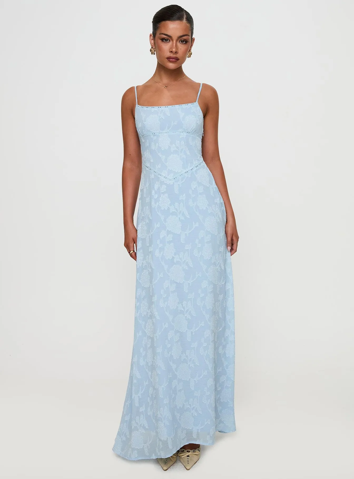 South Of France Maxi Dress Blue sold by Princess Polly product image thumbnail 2