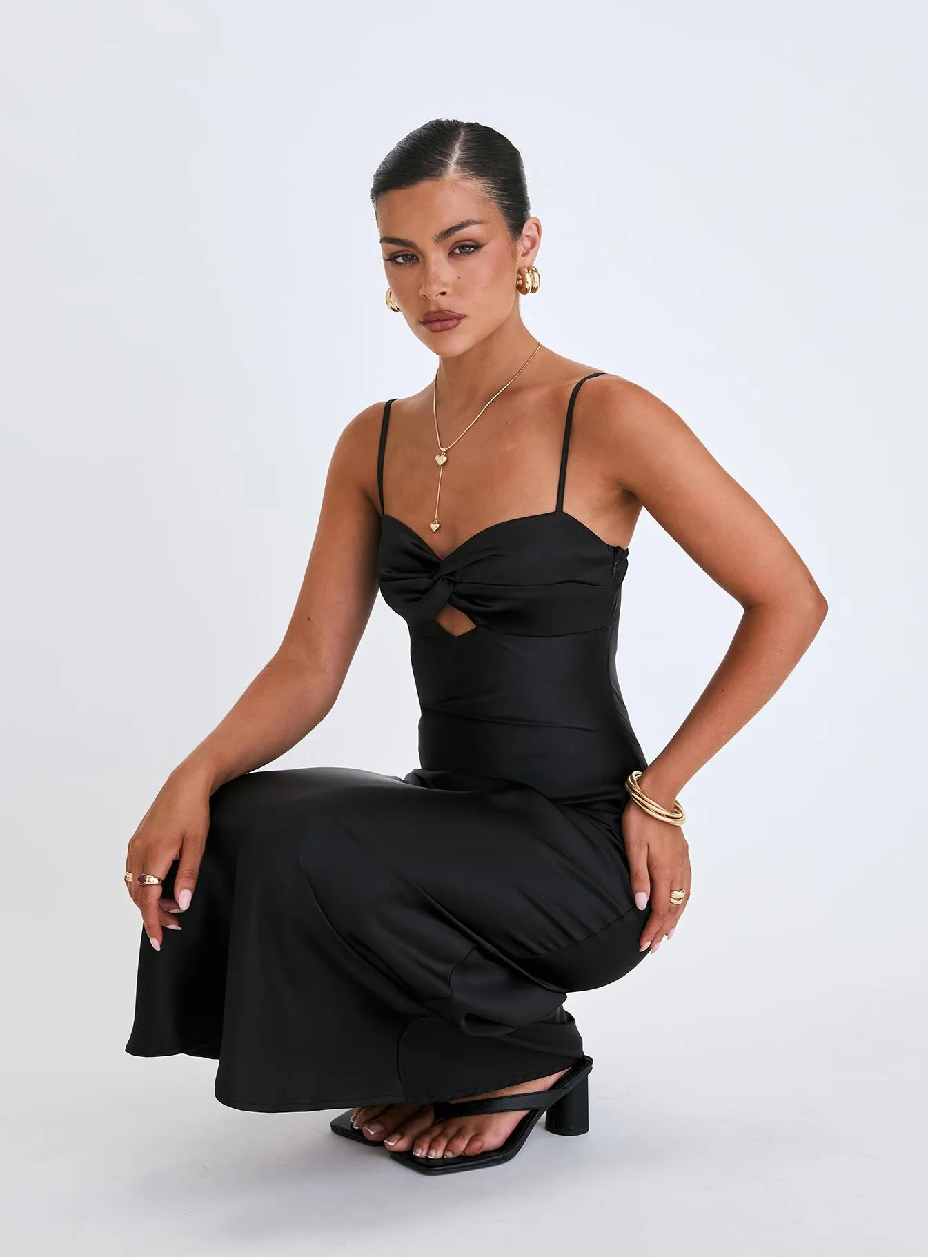 Blackthorn Maxi Dress Black sold by Princess Polly