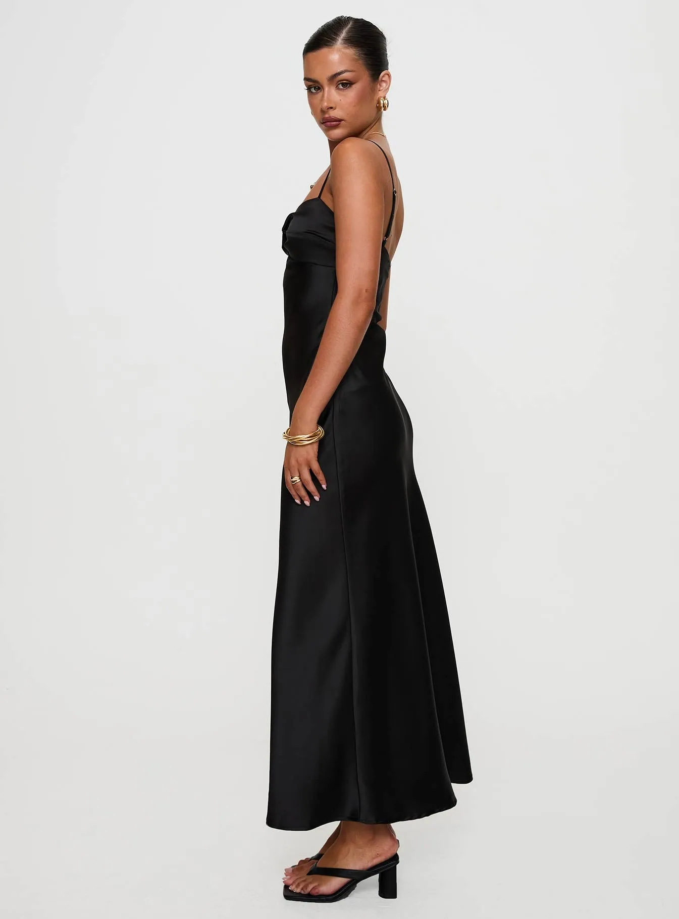 Blackthorn Maxi Dress Black sold by Princess Polly product image thumbnail 4