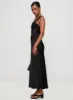 Radioactive Bias Cut Maxi Dress Black sold by Princess Polly