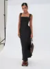 Radioactive Bias Cut Maxi Dress Black sold by Princess Polly