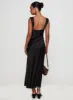Radioactive Bias Cut Maxi Dress Black sold by Princess Polly