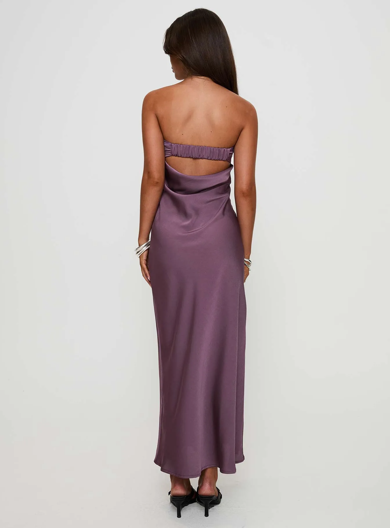 Maryska Strapless Maxi Dress Purple sold by Princess Polly product image thumbnail 5