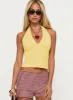 Whimsy Halter Top Lemon sold by Princess Polly