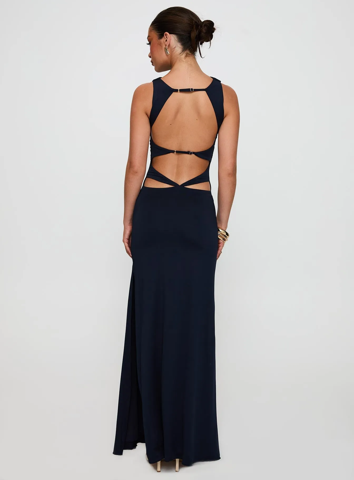 Undeniable Cut Out Maxi Dress Navy sold by Princess Polly product image thumbnail 5