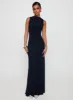Undeniable Cut Out Maxi Dress Navy sold by Princess Polly