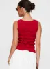 Marleene Shirred Top Red sold by Princess Polly