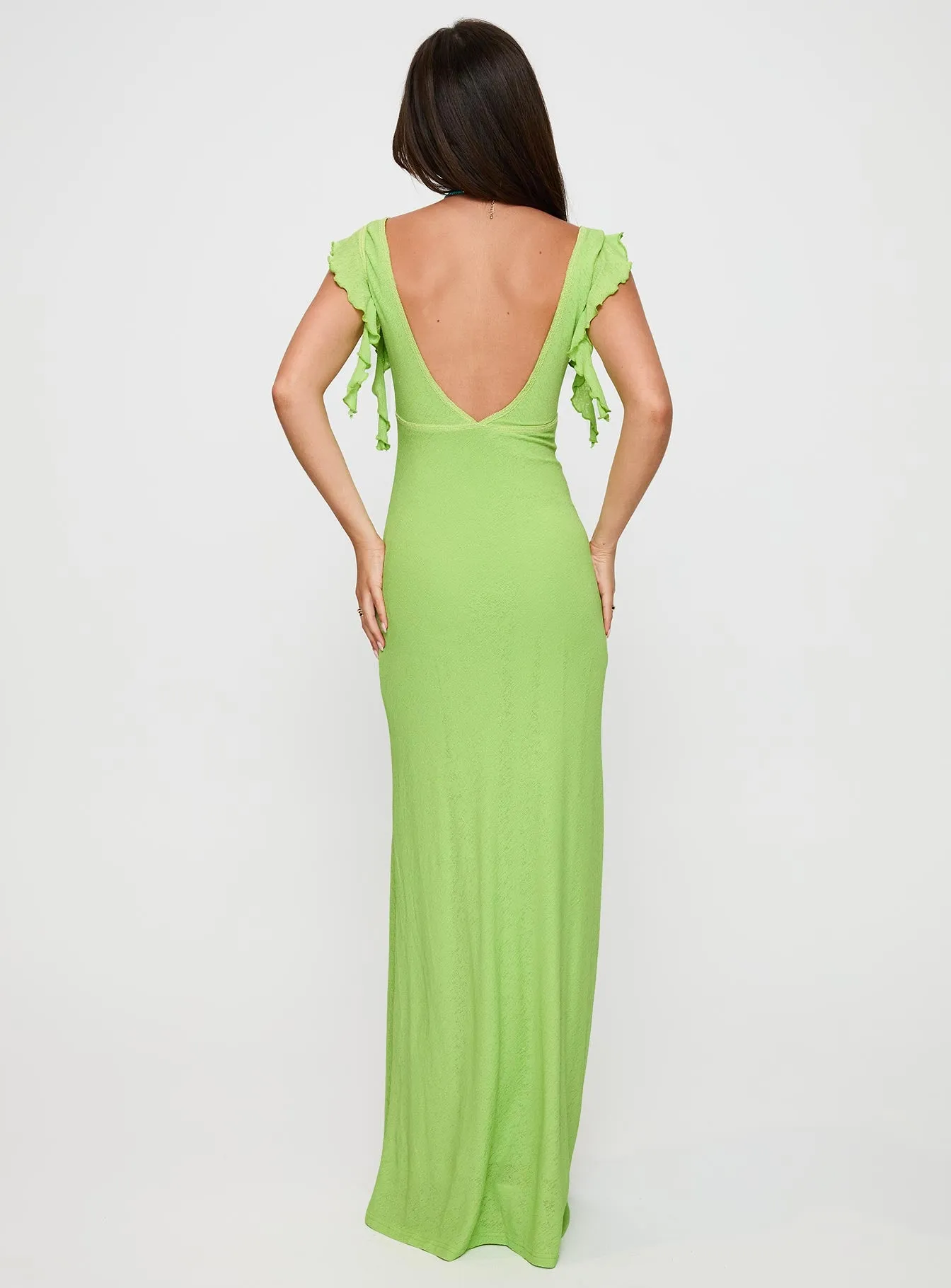 Soleila Maxi Dress Green Tonal sold by Princess Polly product image thumbnail 5