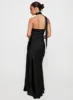 Elixaire Scarf Maxi Dress Black sold by Princess Polly
