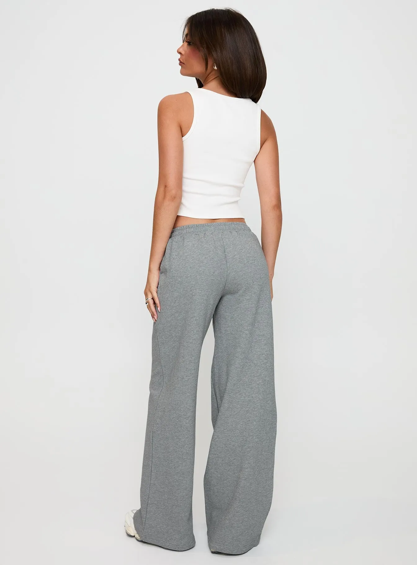 All Day Straight Leg Sweatpants Grey Marle sold by Princess Polly product image thumbnail 5