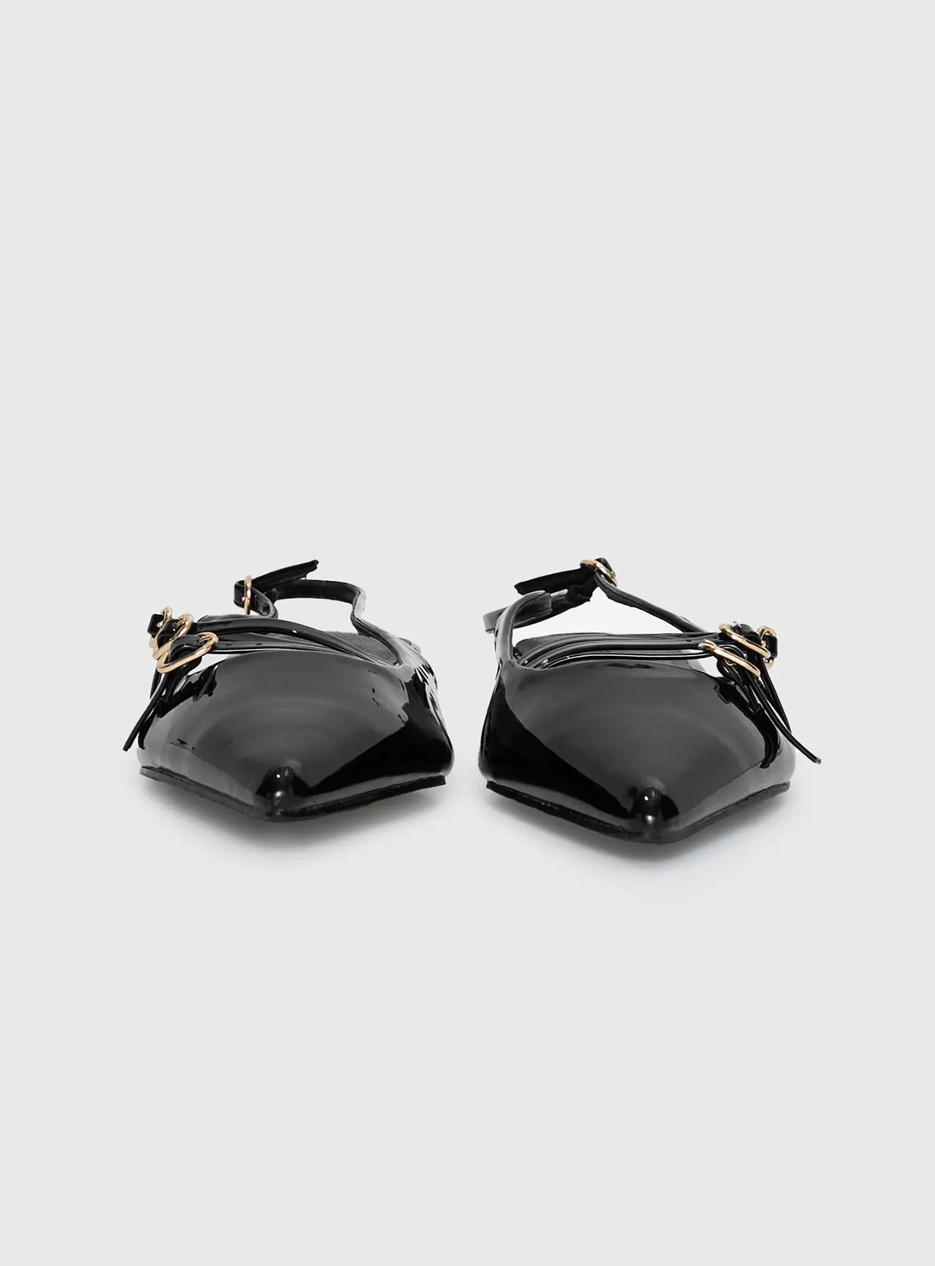 Billini Hettie Pointed Toe Flats Black Patent sold by Princess Polly product image thumbnail 4