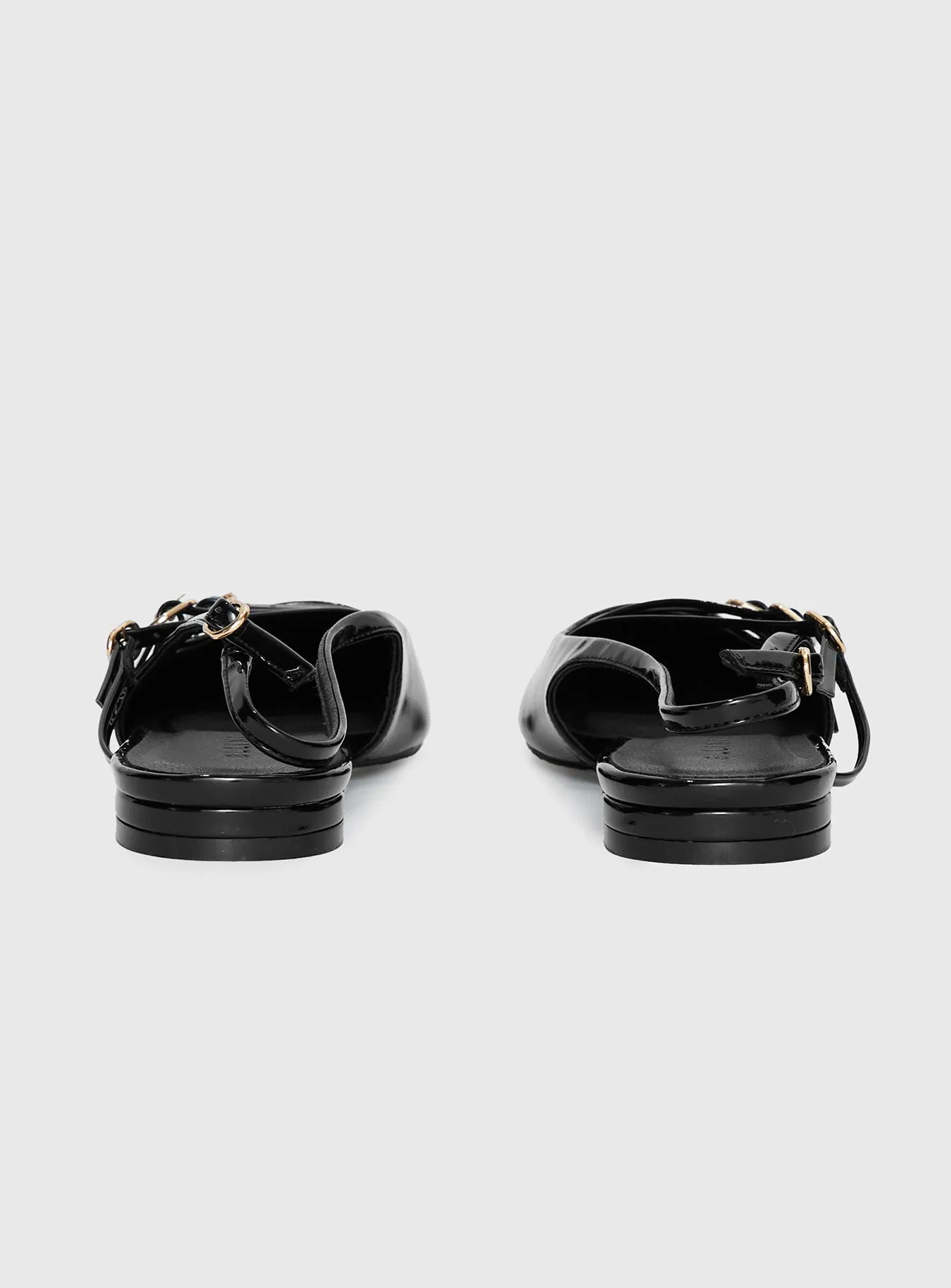 Billini Hettie Pointed Toe Flats Black Patent sold by Princess Polly product image thumbnail 5