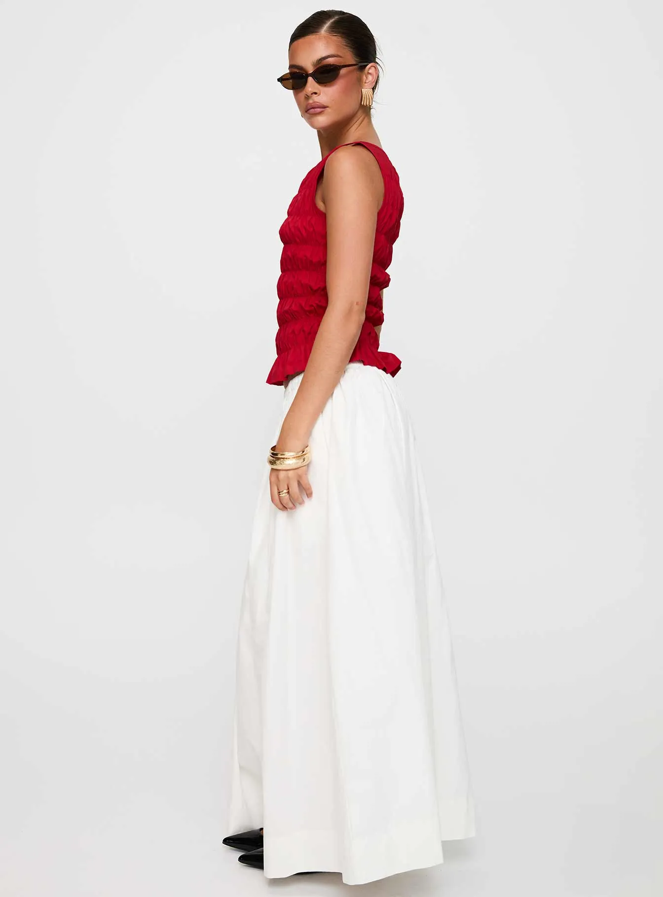 Felipa Maxi Skirt White sold by Princess Polly product image thumbnail 4