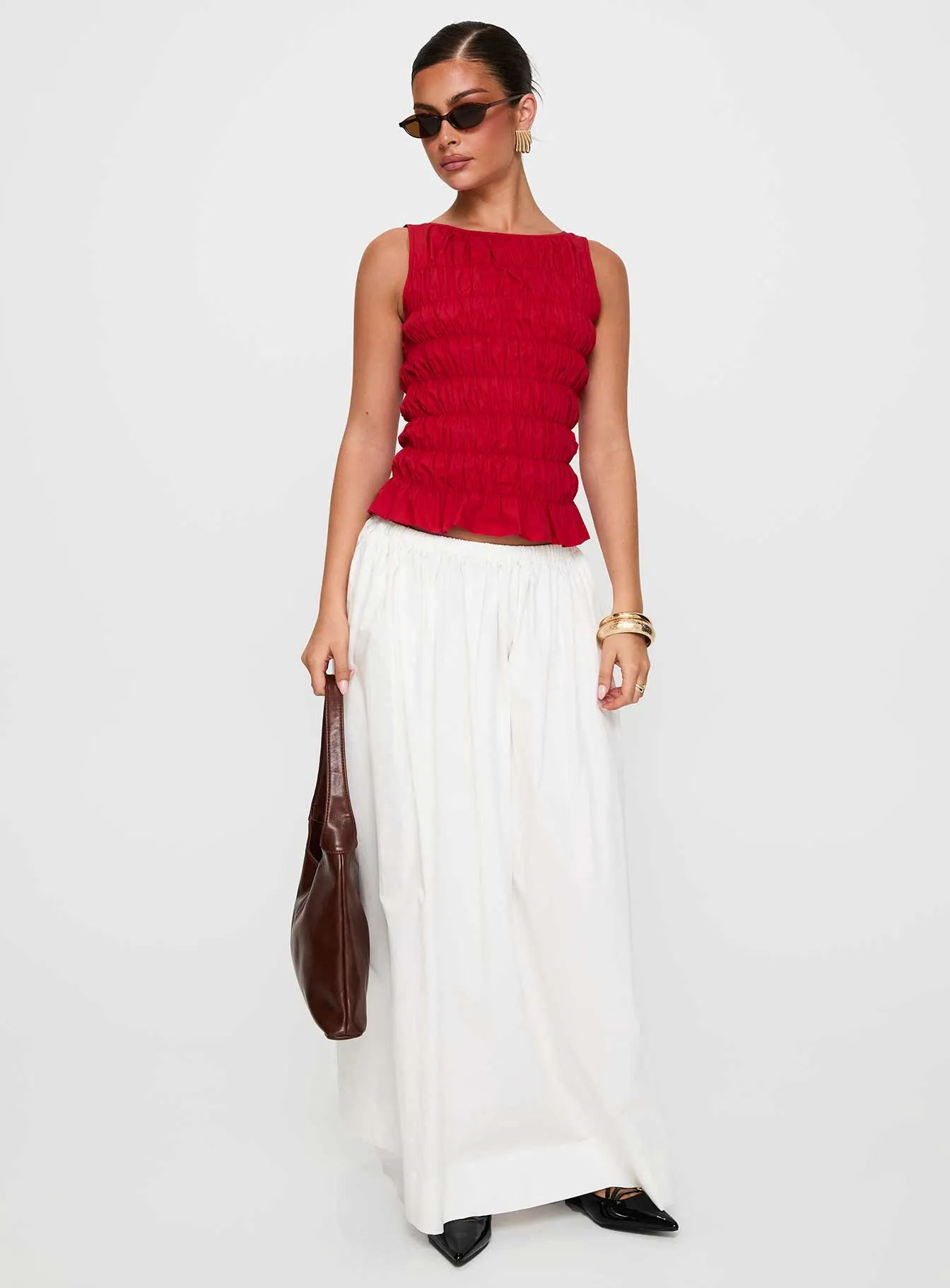 Felipa Maxi Skirt White sold by Princess Polly product image thumbnail 3