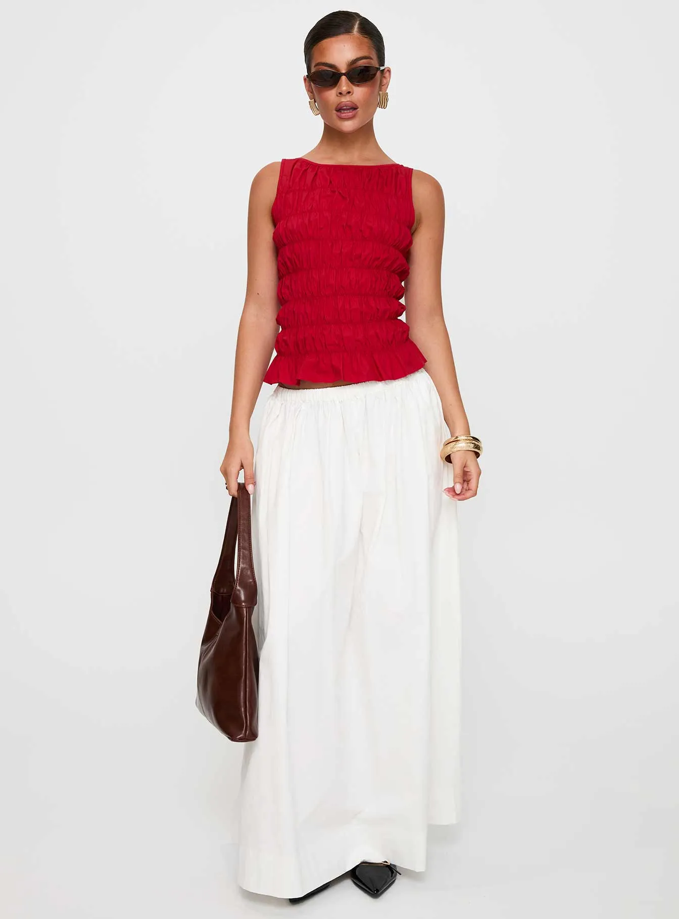 Felipa Maxi Skirt White sold by Princess Polly product image thumbnail 2