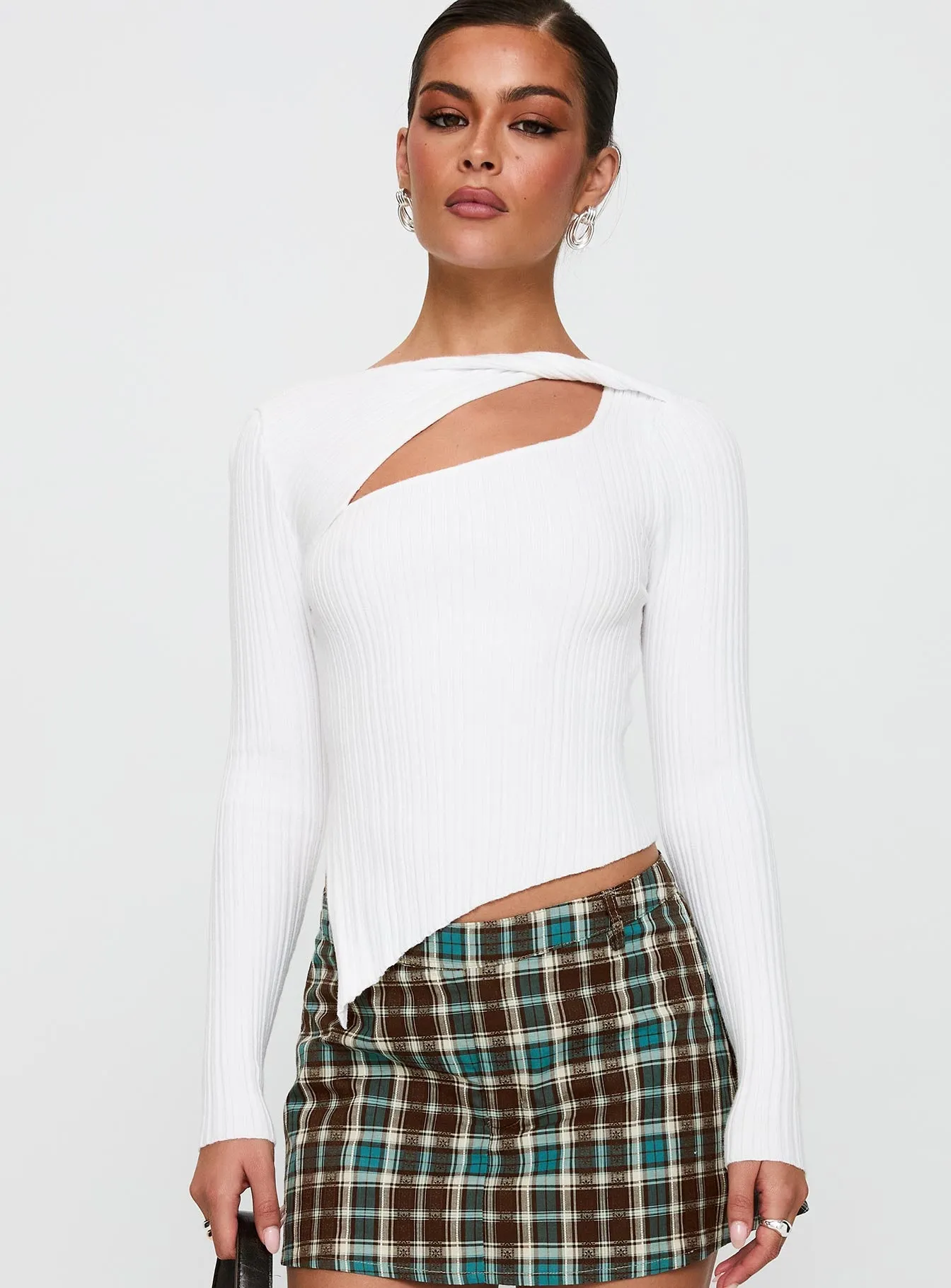 Ellara Long Sleeve Top White sold by Princess Polly product image thumbnail 2