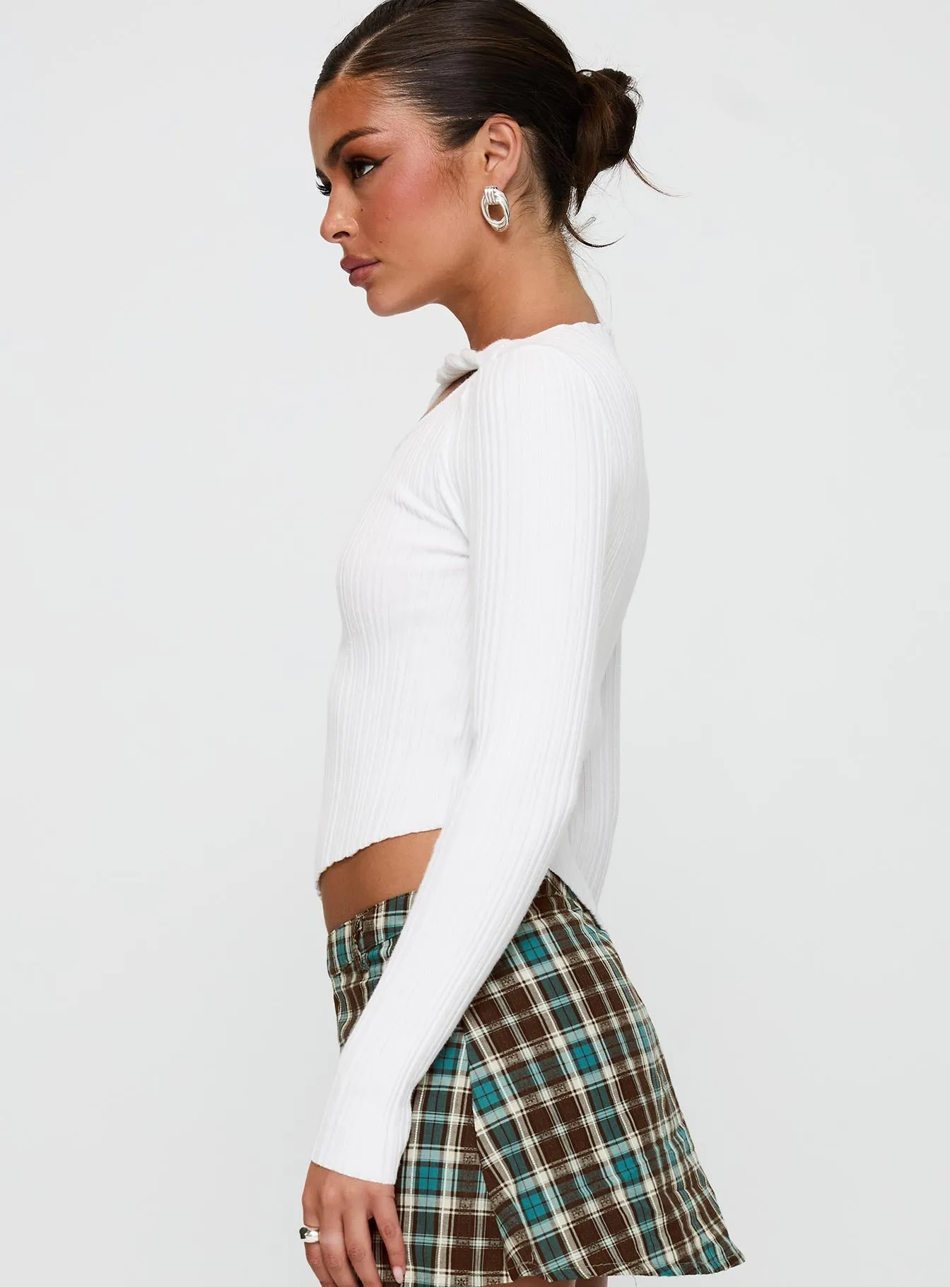 Ellara Long Sleeve Top White sold by Princess Polly product image thumbnail 4