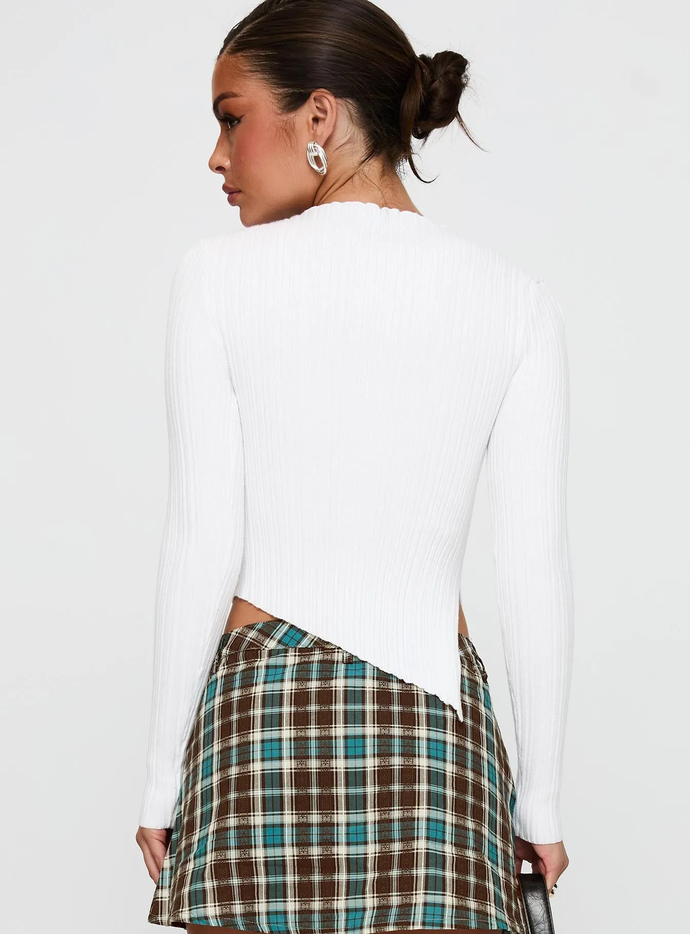 Ellara Long Sleeve Top White sold by Princess Polly product image thumbnail 5