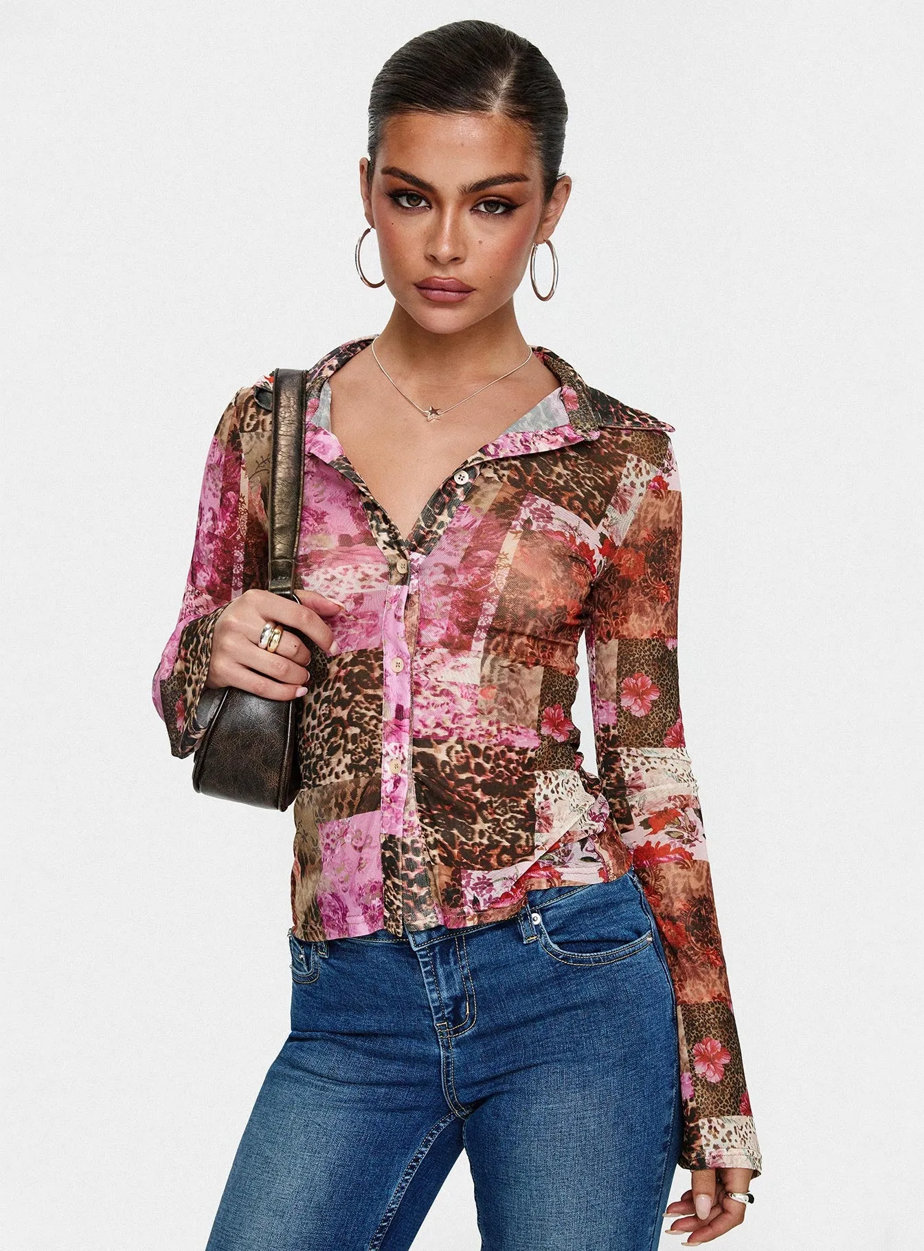Maribou Long Sleeve Top Multi sold by Princess Polly