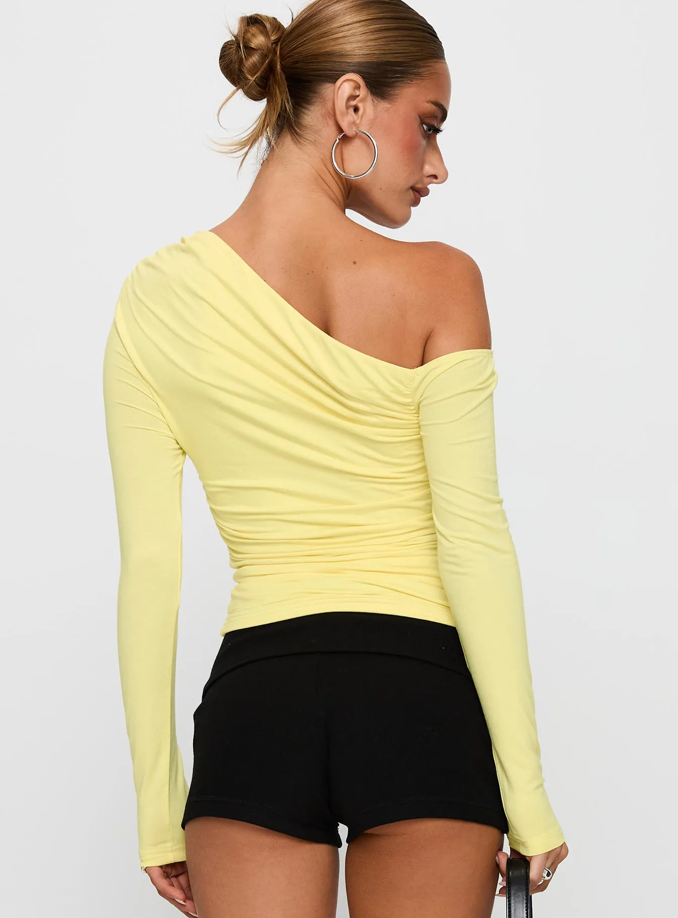 Beller Long Sleeve Top Lemon sold by Princess Polly product image thumbnail 5