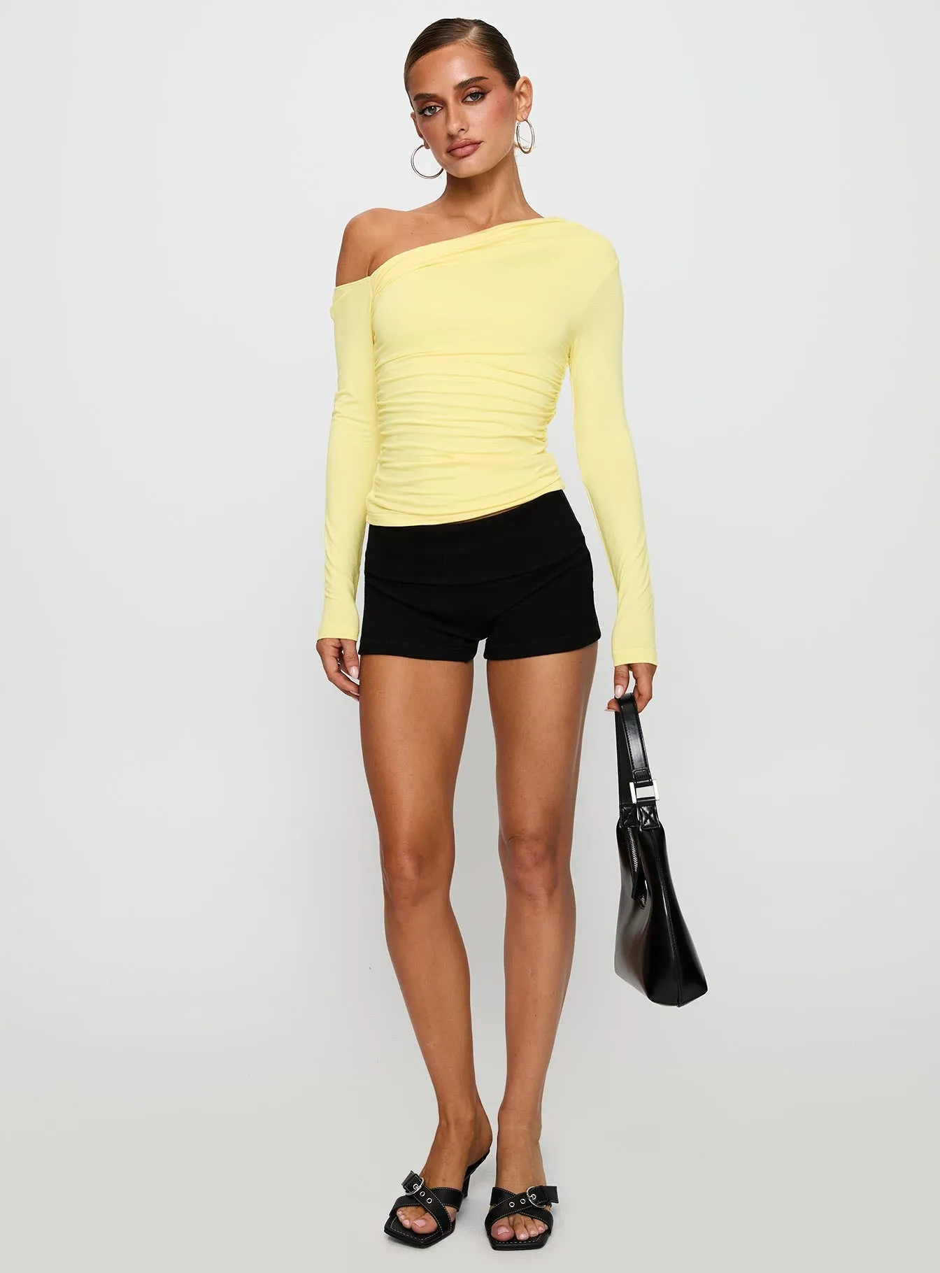 Beller Long Sleeve Top Lemon sold by Princess Polly product image thumbnail 3