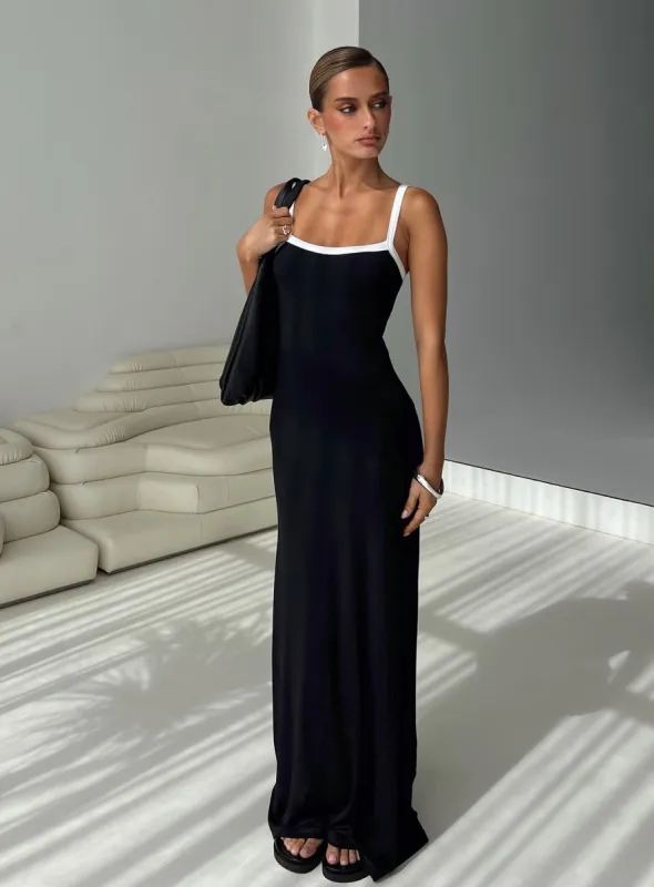 Austrina Maxi Dress Black sold by Princess Polly