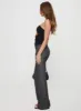 Kinkirk Flared Pants Grey Pinstripe Petite sold by Princess Polly