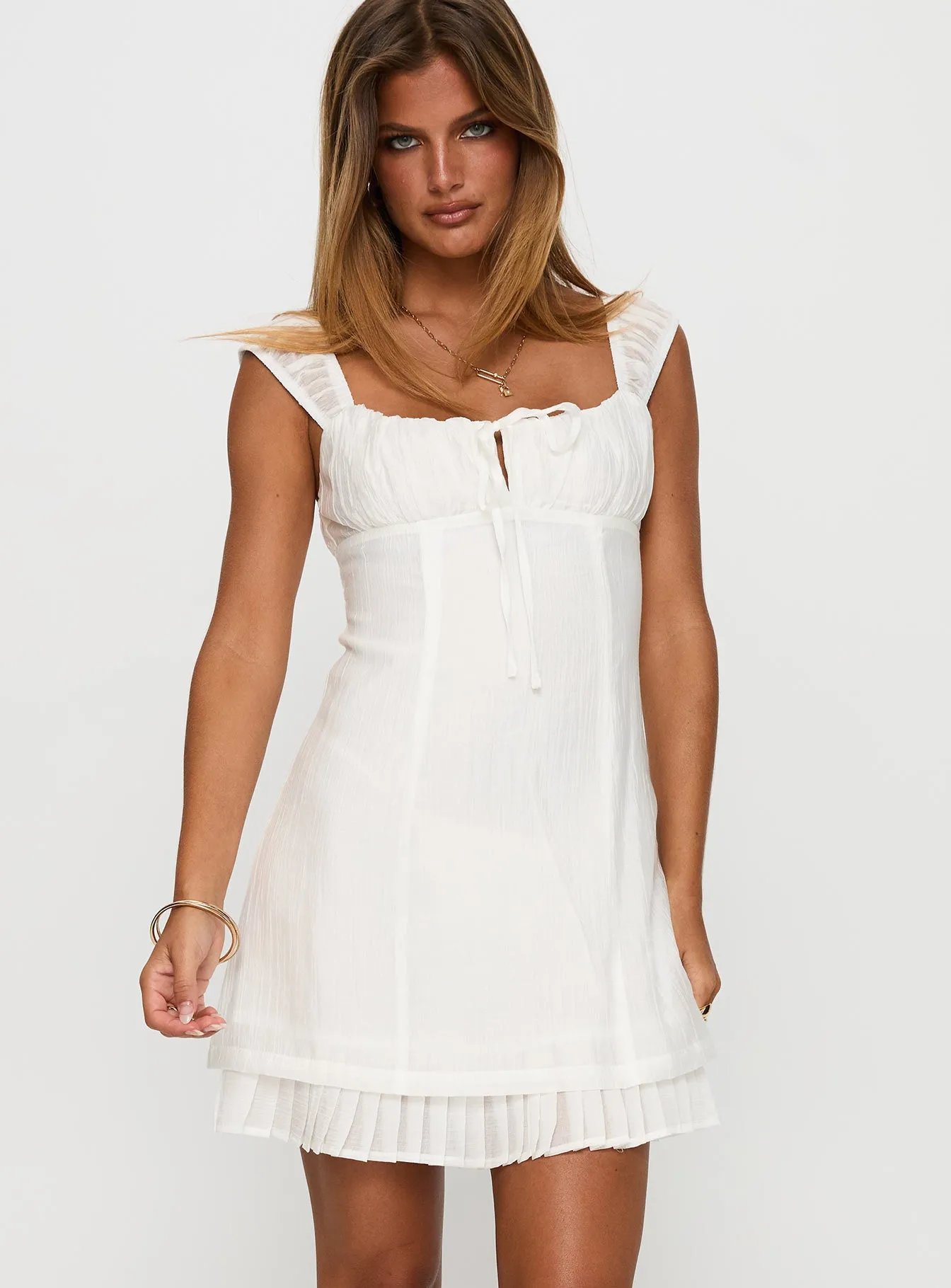 Eternally Yours Mini Dress White sold by Princess Polly product image thumbnail 2