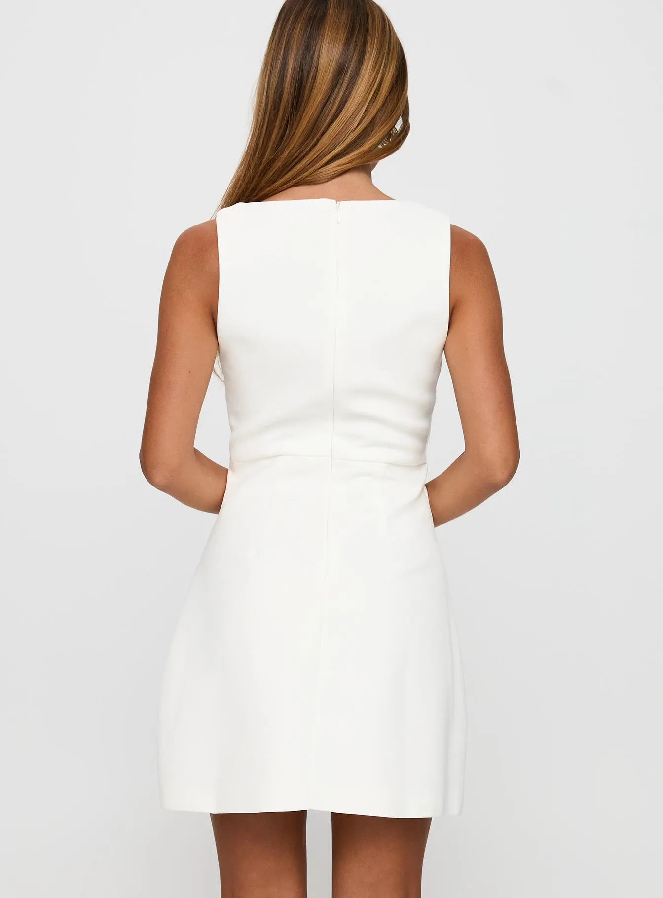 Klaudia Mini Dress White sold by Princess Polly product image thumbnail 5