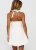 Sweet Words Halter Mini Dress White sold by Princess Polly