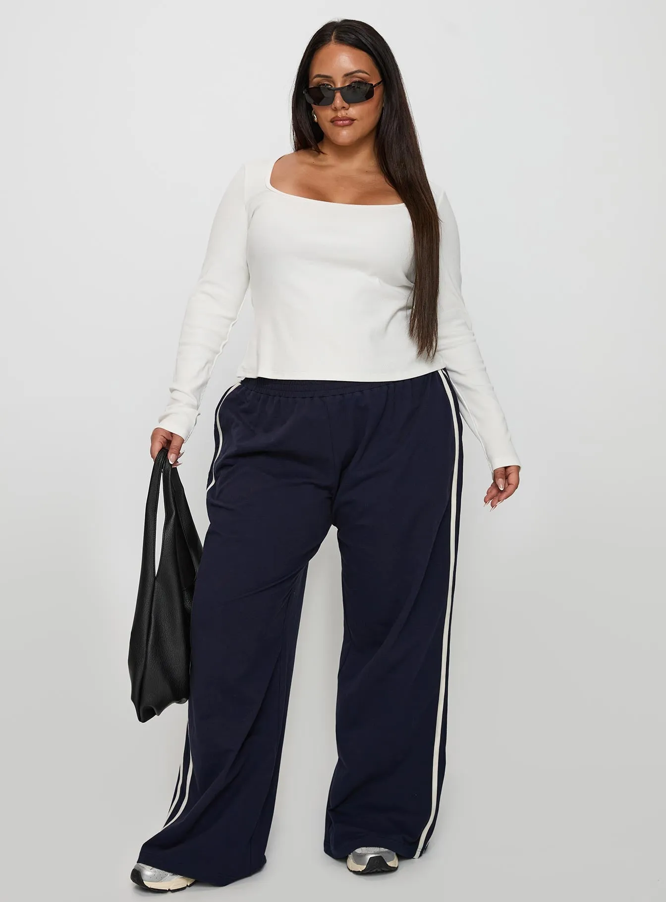 Baseline Long Sleeve Top White Curve sold by Princess Polly product image thumbnail 3