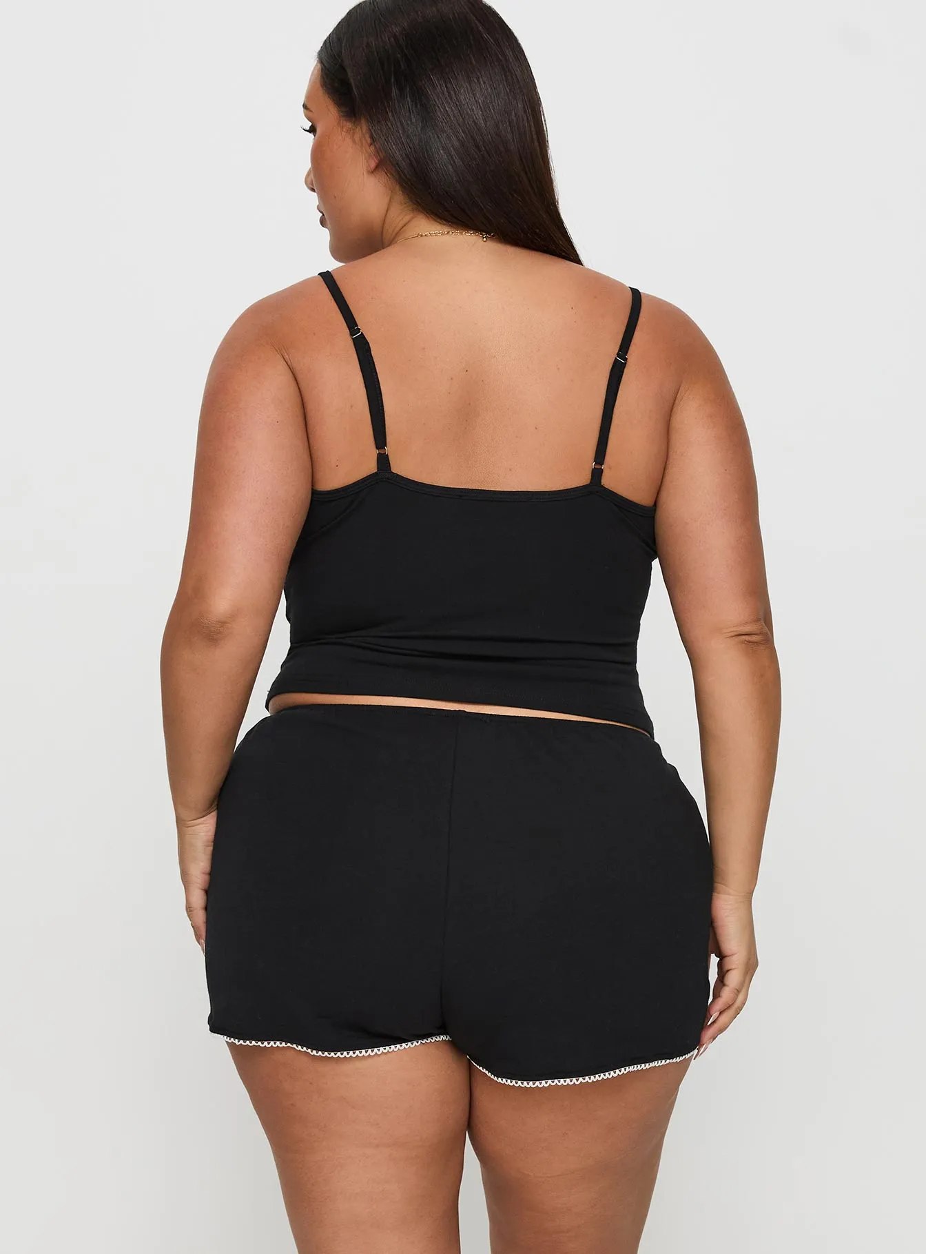 Slow Start Jersey Sleep Short Black Curve sold by Princess Polly product image thumbnail 5