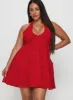 Moriah Halter Mini Dress Red Curve sold by Princess Polly