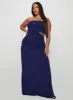 Grandeur Strapless Maxi Dress Navy Curve sold by Princess Polly