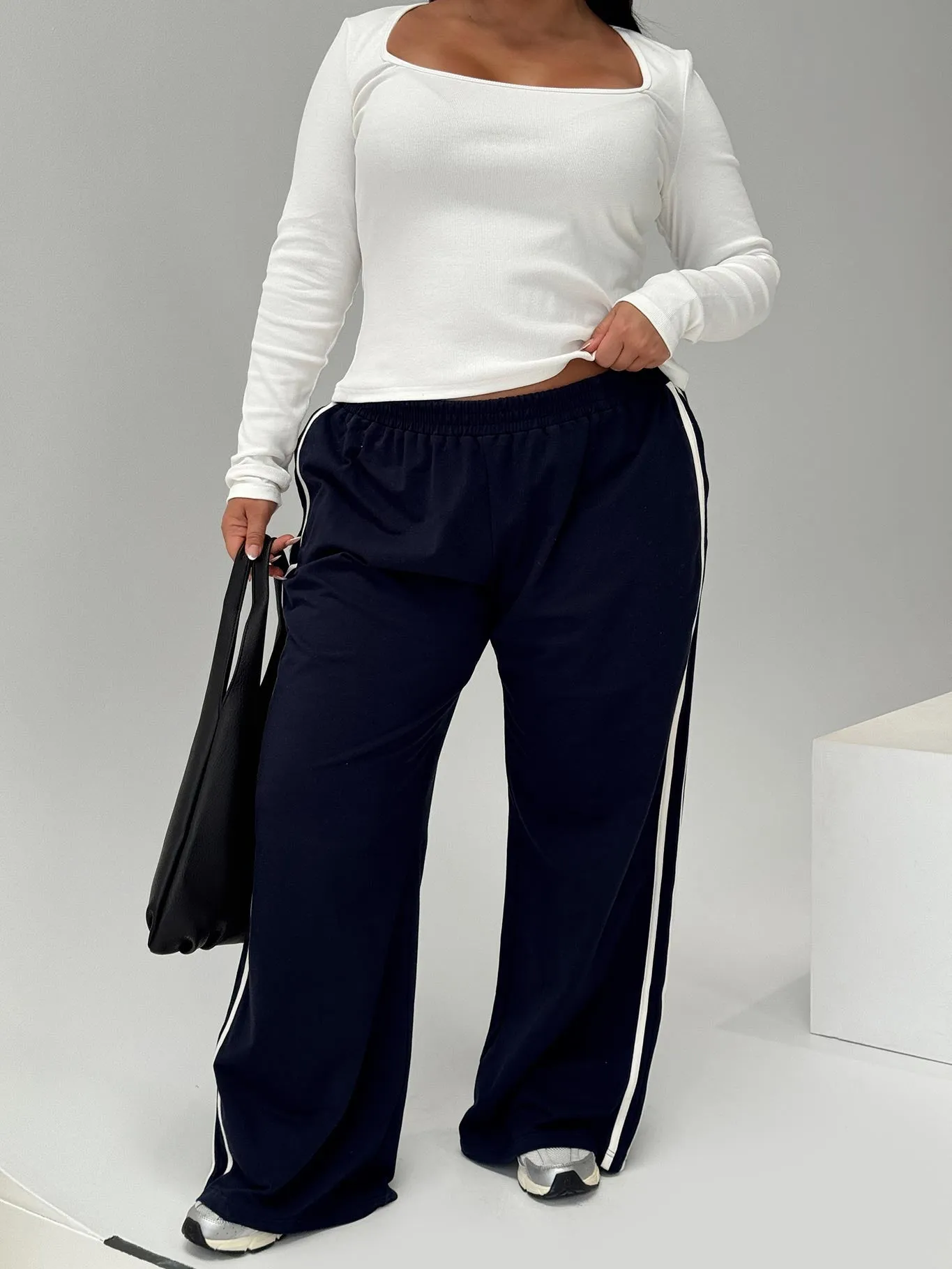 Circuit Track Pants Navy Curve sold by Princess Polly