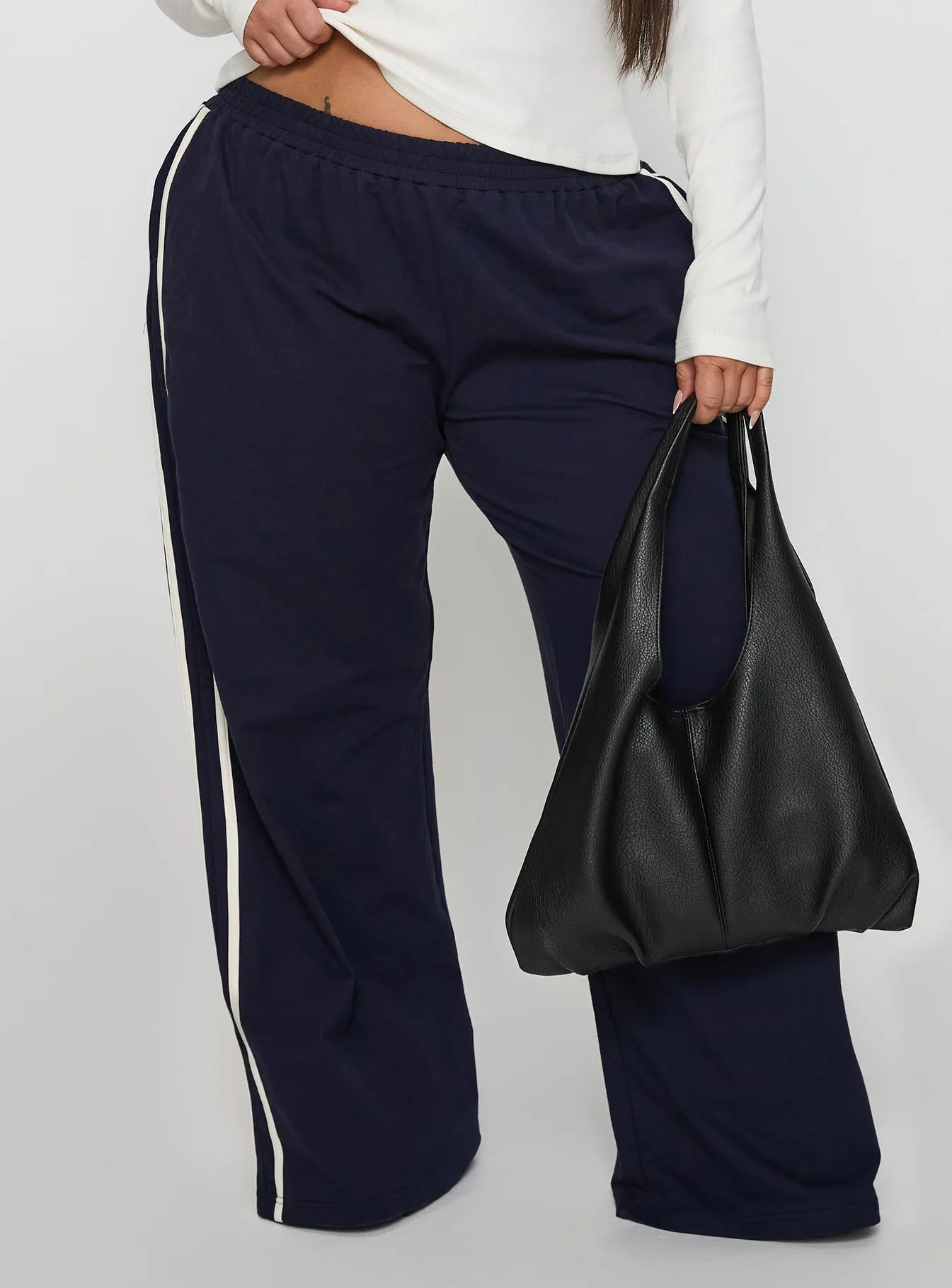Circuit Track Pants Navy Curve sold by Princess Polly product image thumbnail 2
