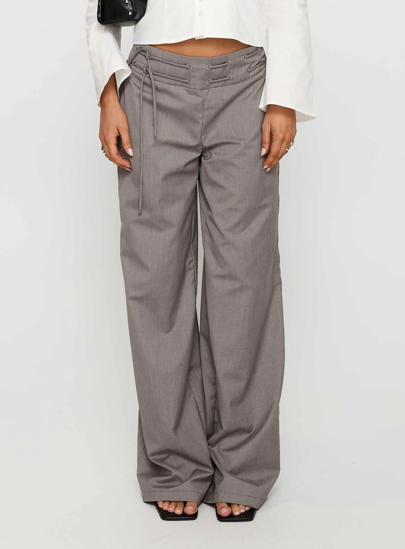 Just Have Fun Wide Leg Pant Grey sold by Princess Polly product image thumbnail 2