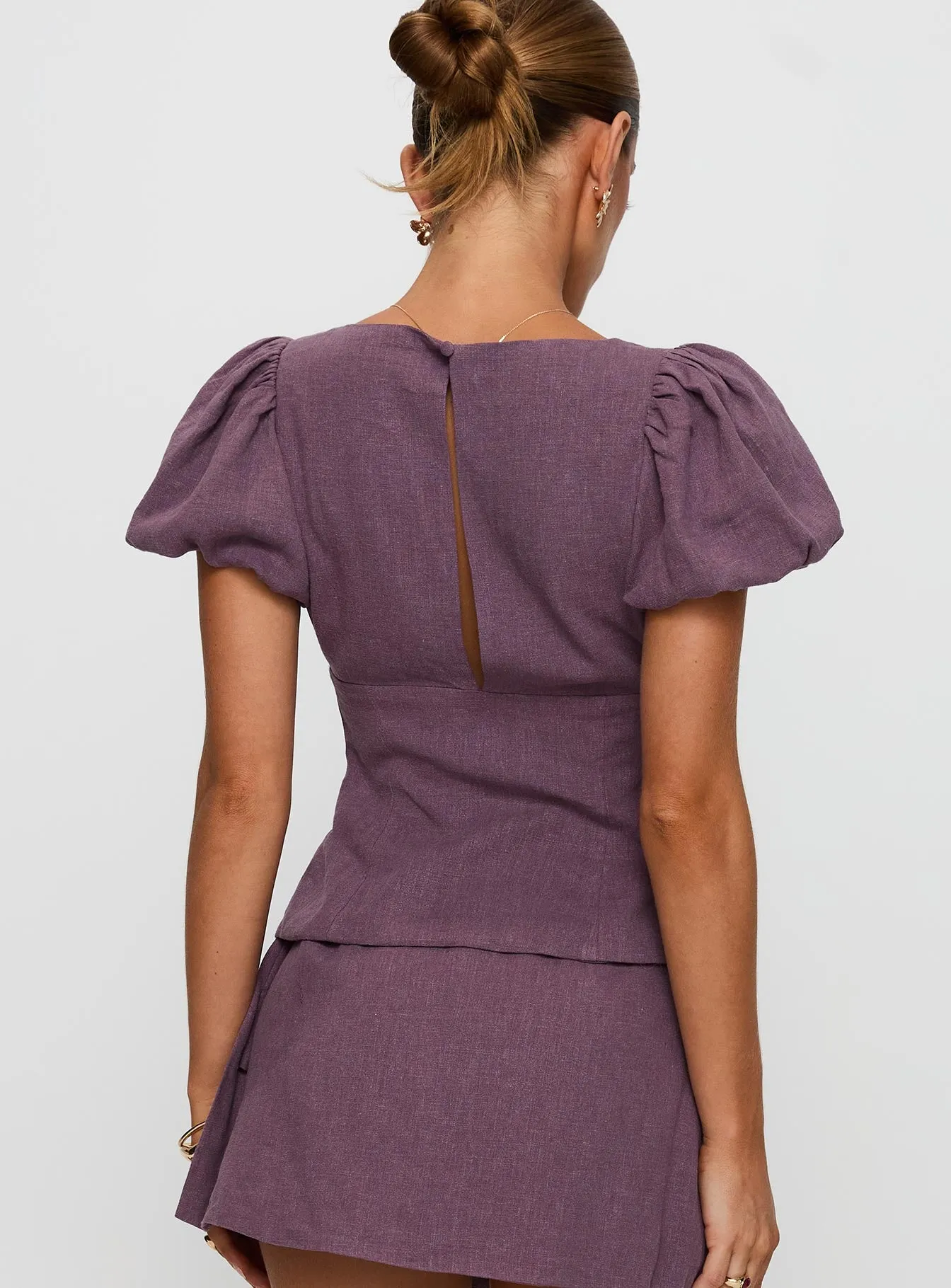 Wilhelmina Blouse Top Mauve sold by Princess Polly product image thumbnail 5