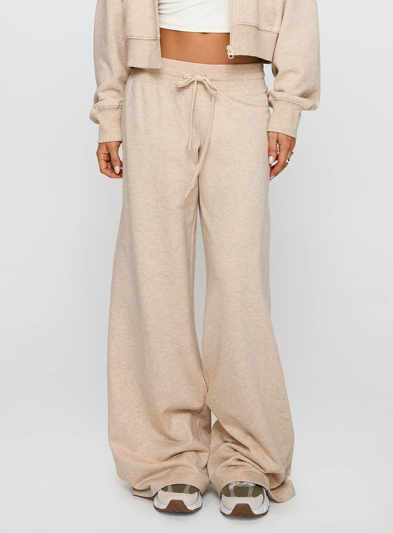 Mindful Low Rise Pant Oat Marle sold by Princess Polly product image thumbnail 2