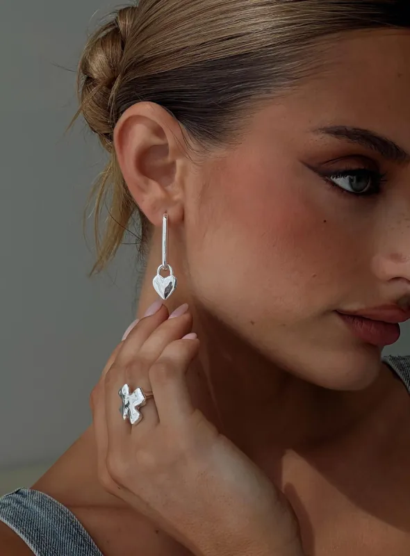 Honeymoon Stage Earrings Silver sold by Princess Polly