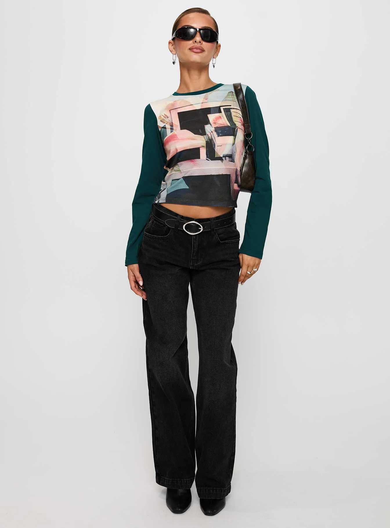 Sonique Long Sleeve Top Multi sold by Princess Polly product image thumbnail 3