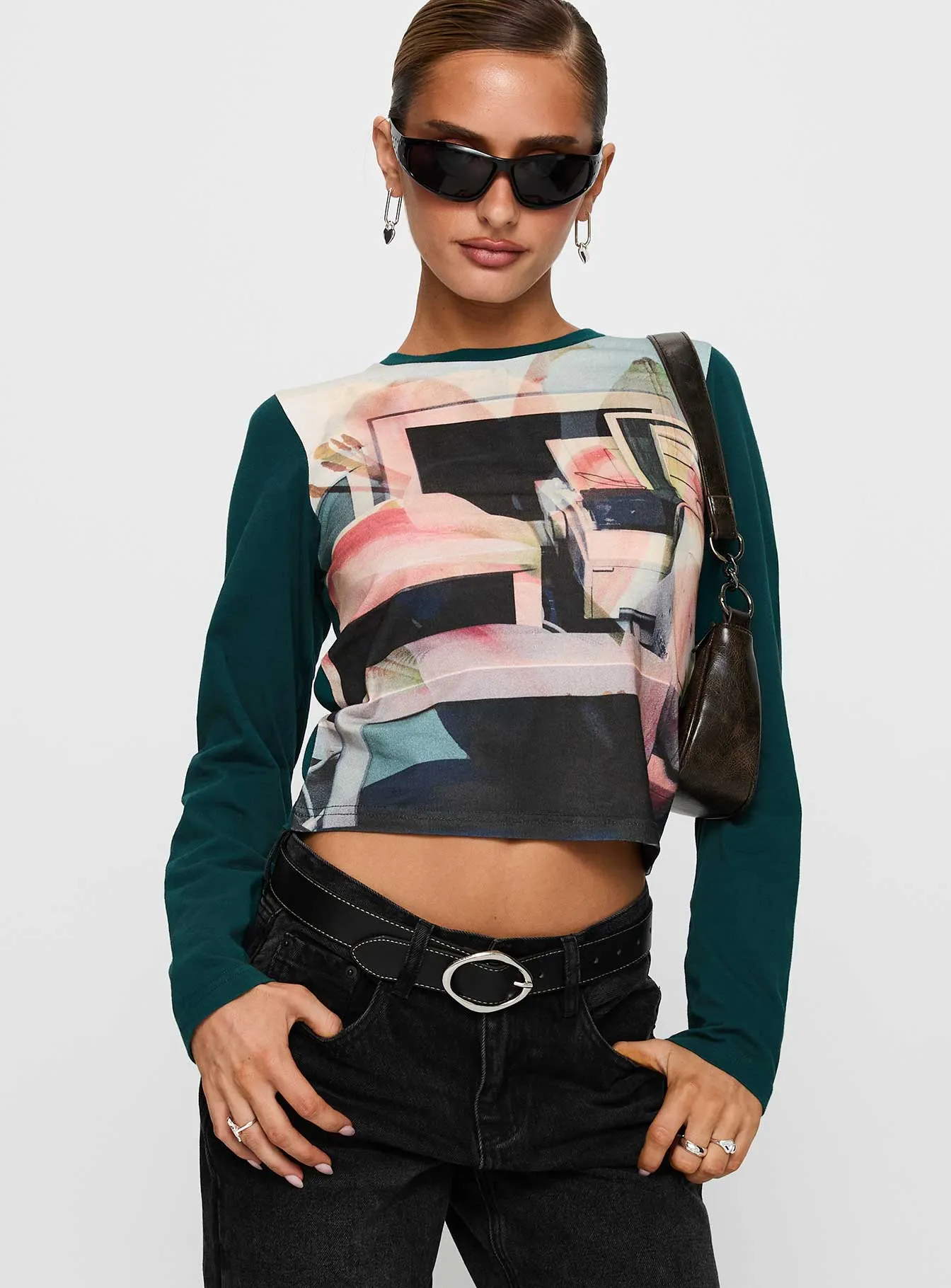 Sonique Long Sleeve Top Multi sold by Princess Polly product image thumbnail 2