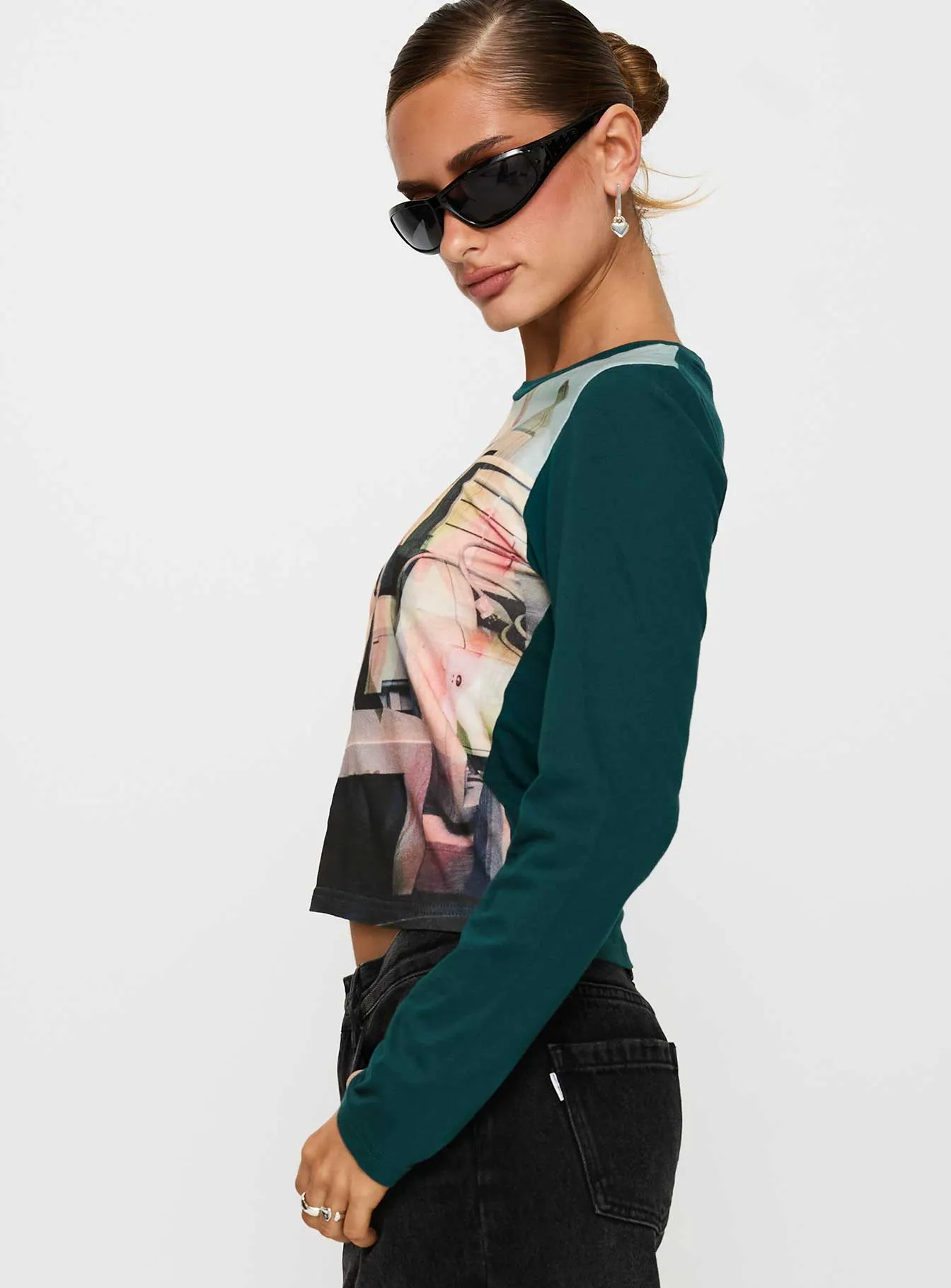 Sonique Long Sleeve Top Multi sold by Princess Polly product image thumbnail 4