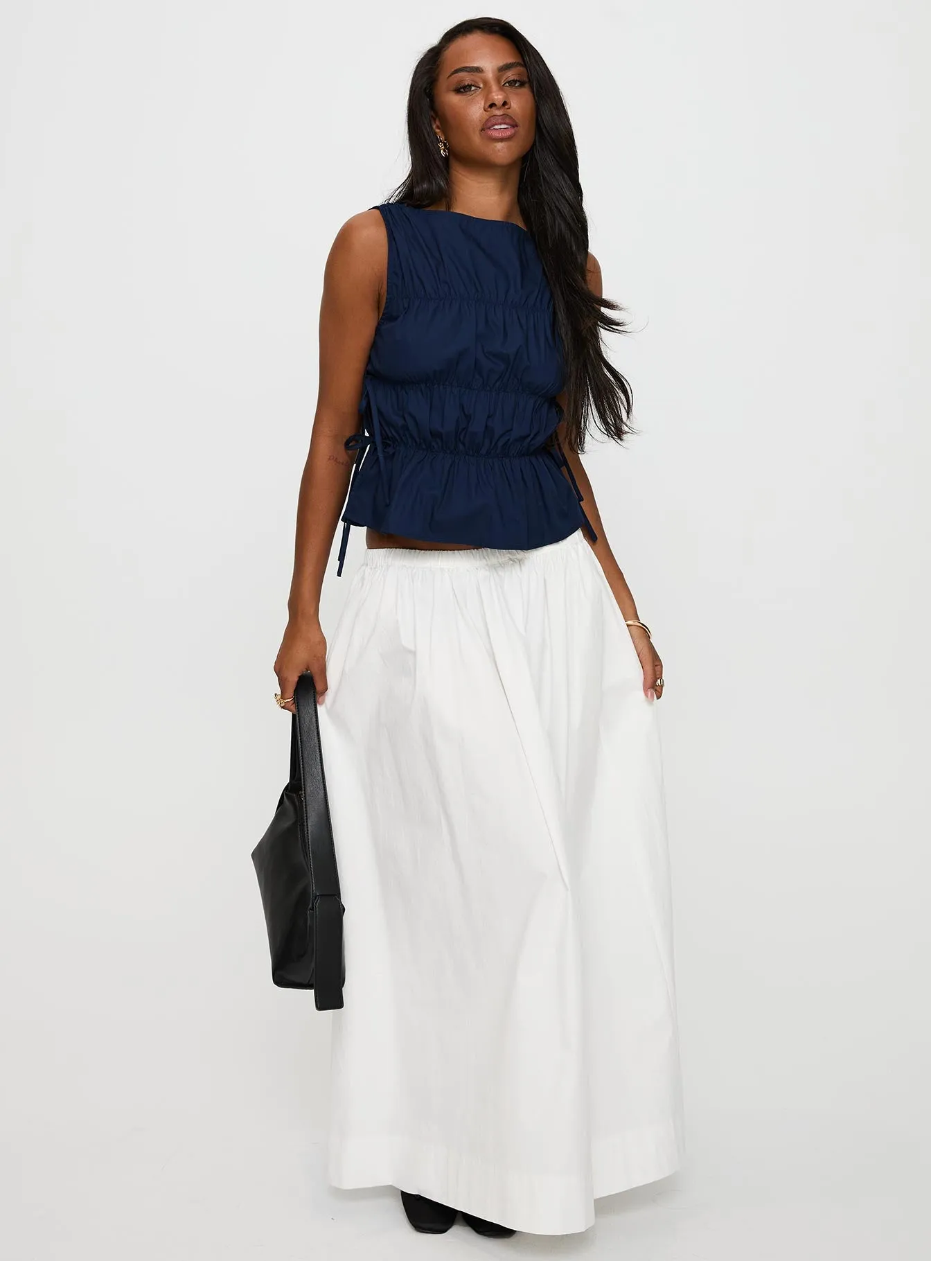 Endless Summers Tie Side Top Navy sold by Princess Polly product image thumbnail 4