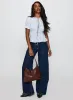Alistair Bow Tie Top Blue / White Stripe sold by Princess Polly