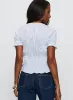 Alistair Bow Tie Top Blue / White Stripe sold by Princess Polly