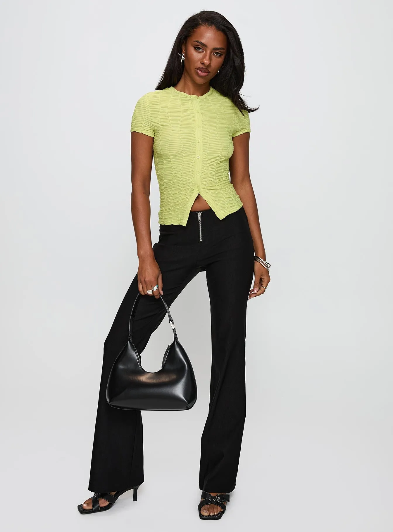 Suzu Textured Top Green sold by Princess Polly product image thumbnail 3