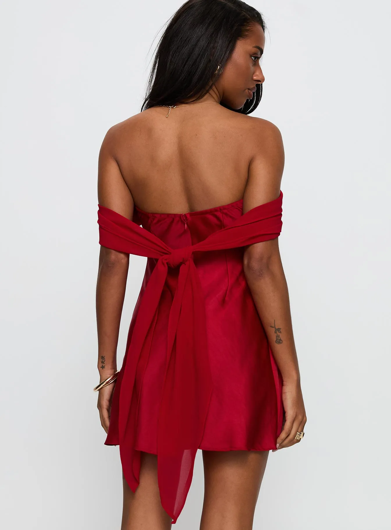 Adoration Mini Dress Red sold by Princess Polly product image thumbnail 5